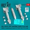 RESKIT RS48-0539 GBU-15(V)21, 22/B Small Wing bombs (2 pcs) with AN/AXQ-14 data link pod (1 pcs) (3D Printed) 1/48